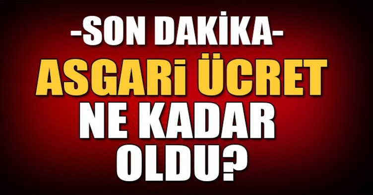 2018 asgari ücret belli oldu mu? (Asgari ücret ne kadar?)