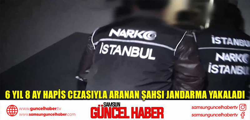 6 yıl 8 ay hapis cezasıyla aranan şahsı jandarma yakaladı