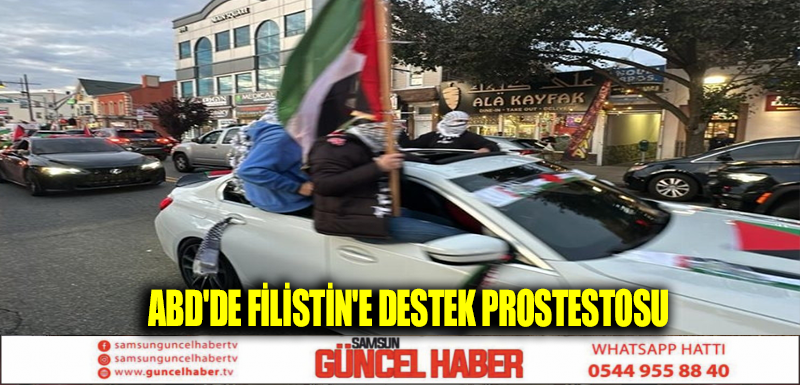 ABD'DE FİLİSTİN'E DESTEK PROSTESTOSU