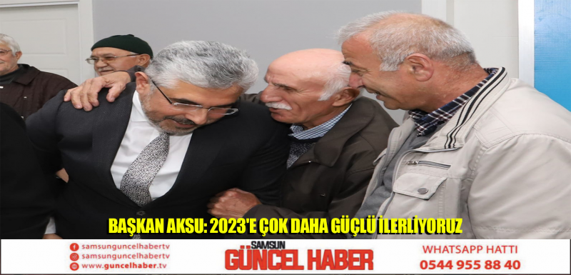 AK Parti Samsun İl Başkanı Ersan Aksu, önceki dönem Sağlık Bakanı ve Samsun Milletvekili Ahmet Demircan ile birlikte Havza İlçe Teşkilatı tarafından düzenlenen Kuruluştan Bugüne Hep Birlikte 2023'e programına katıldı. Partili