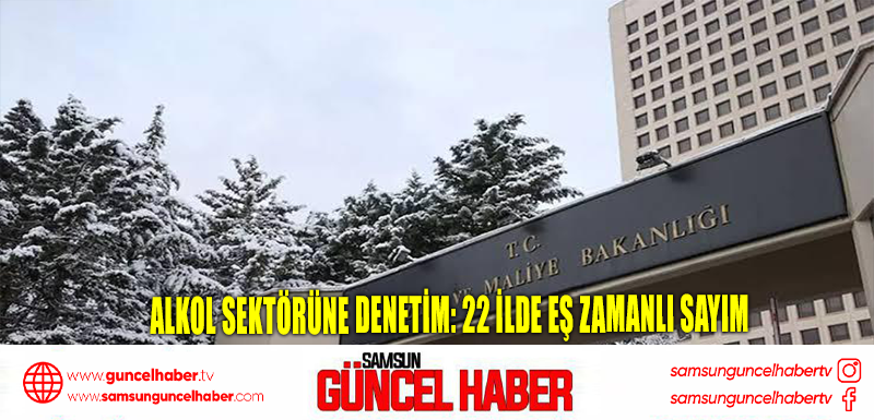 Alkol sektörüne denetim: 22 ilde eş zamanlı sayım