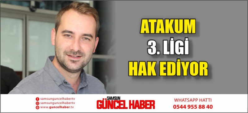 ATAKUM 3. LİGİ HAK EDİYOR