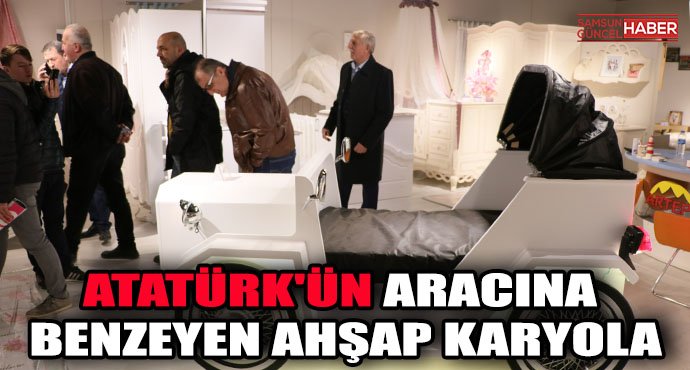 Atatürk'ün aracına benzeyen ahşap karyola