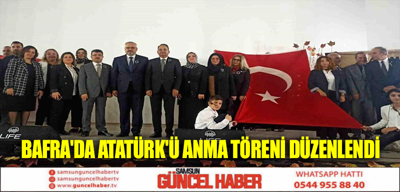 Bafra'da Atatürk'ü Anma Töreni Düzenlendi