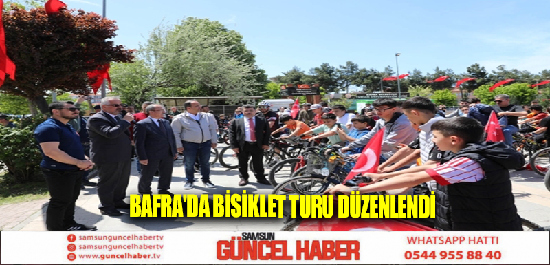 Bafra'da bisiklet turu düzenlendi