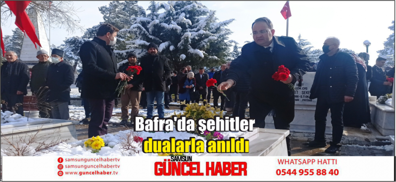 Bafra'da şehitler dualarla anıldı