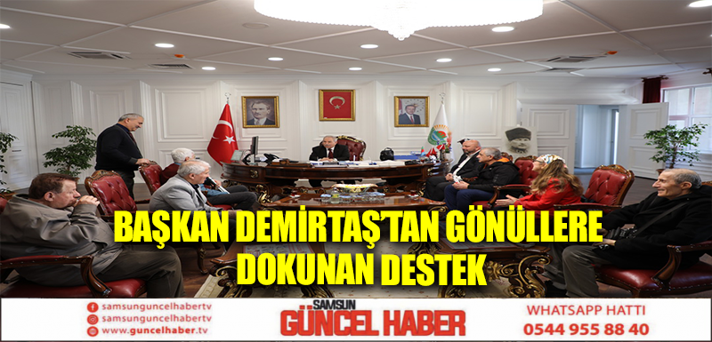 BAŞKAN DEMİRTAŞ’TAN GÖNÜLLERE DOKUNAN DESTEK