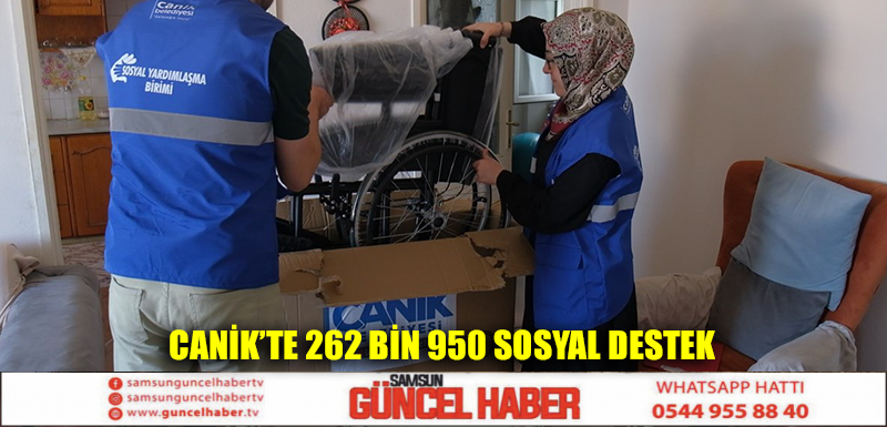 Canik’te 262 Bin 950 Sosyal Destek