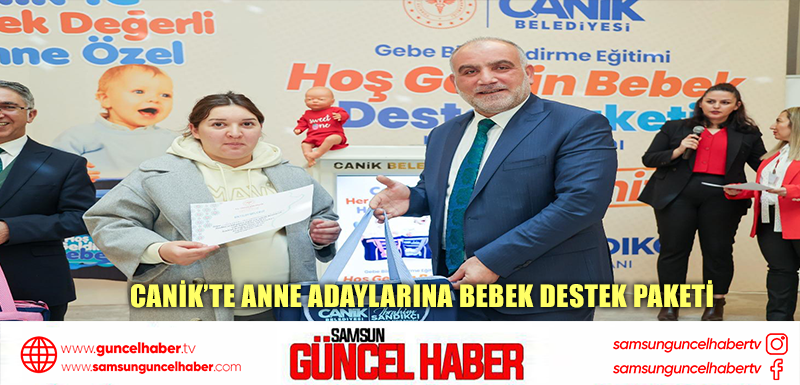 Canik'te Anne Adaylarına Bebek Destek Paketi