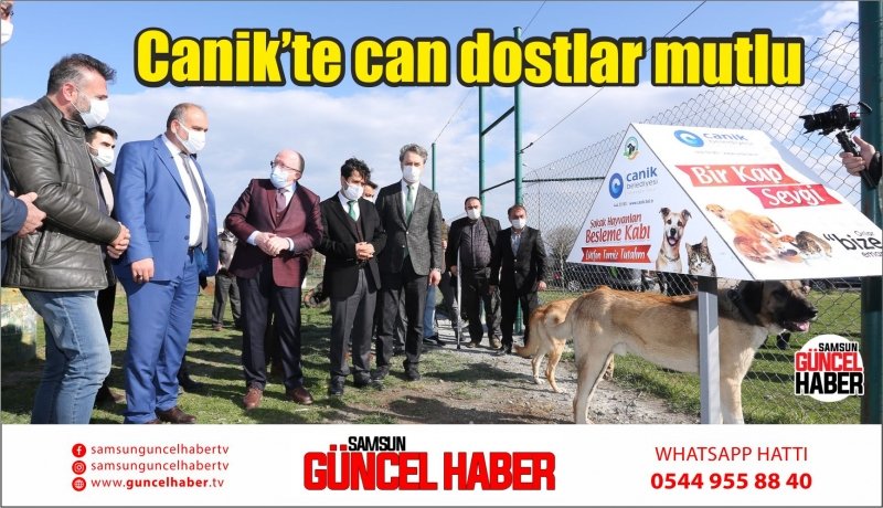 Canik’te can dostlar mutlu