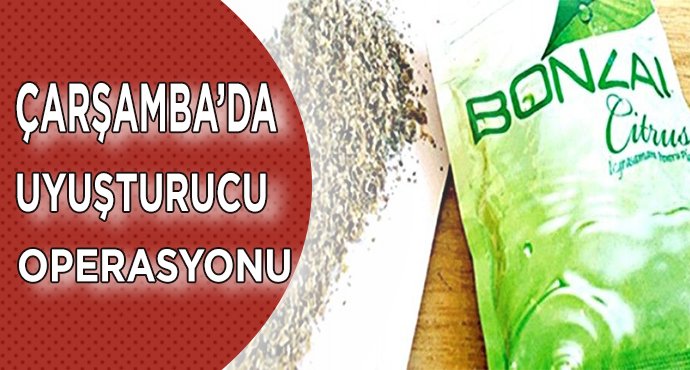 Çarşamba'da uyuşturucu operasyonu