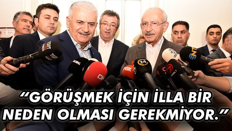 CHP GENEL BAŞKANI KEMAL KILIÇDAROĞLU, TBMM BAŞKANI BİNALİ YILDIRIM İLE BİR ARAYA GELDİ