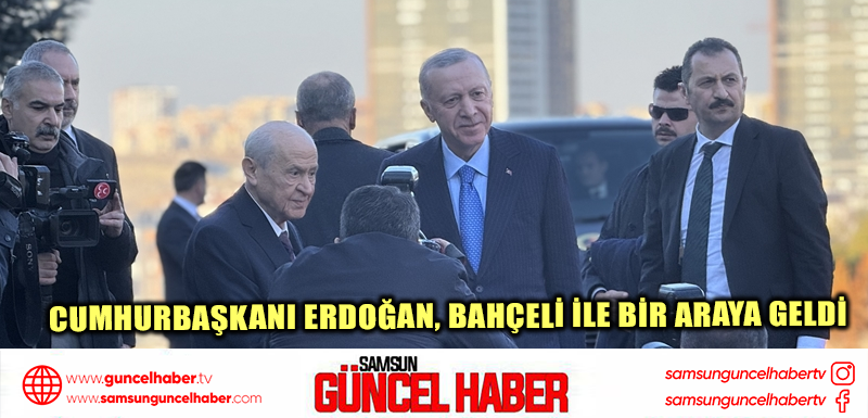 Cumhurbaşkanı Erdoğan, Bahçeli ile bir araya geldi