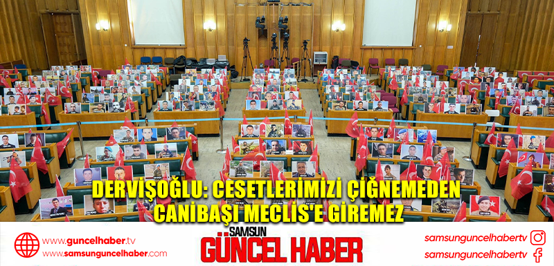 Dervişoğlu: Cesetlerimizi çiğnemeden canibaşı Meclis'e giremez