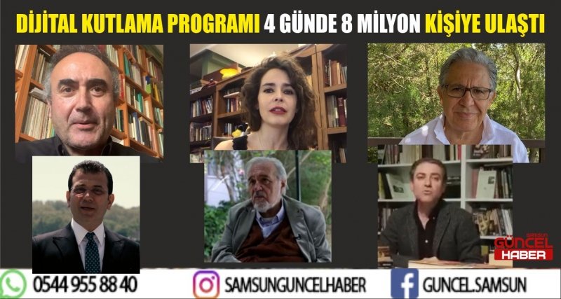 DİJİTAL KUTLAMA PROGRAMI 4 GÜNDE 8 MİLYON KİŞİYE ULAŞTI