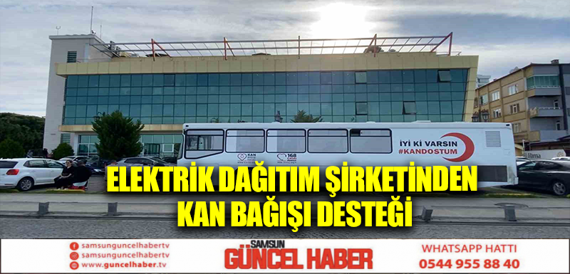 Elektrik dağıtım şirketinden kan bağışı desteği