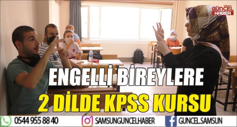 ENGELLİ BİREYLERE 2 DİLDE KPSS KURSU