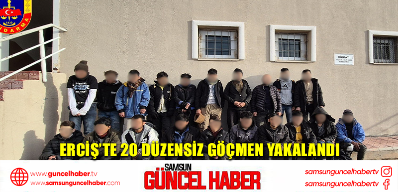 Erciş’te 20 düzensiz göçmen yakalandı