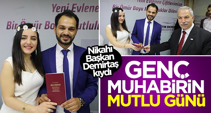 Erdi Demür ve Hatice Yılmaz'ın nikahını Başkan Demirtaş kıydı