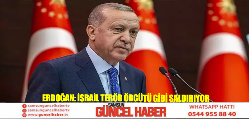 Erdoğan: İsrail terör örgütü gibi saldırıyor