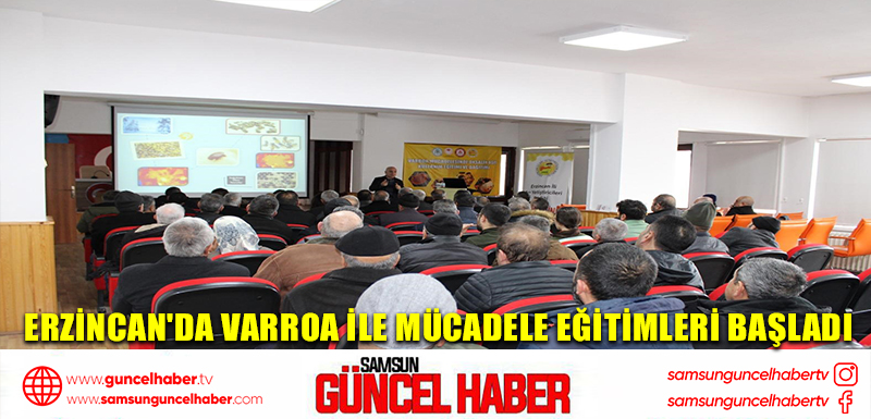 Erzincan'da varroa ile mücadele eğitimleri başladı