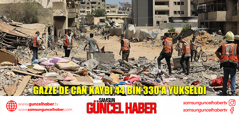 Gazze'de can kaybı 44 bin 330’a yükseldi