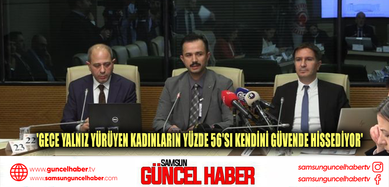 'Gece yalnız yürüyen kadınların yüzde 56'sı kendini güvende hissediyor'