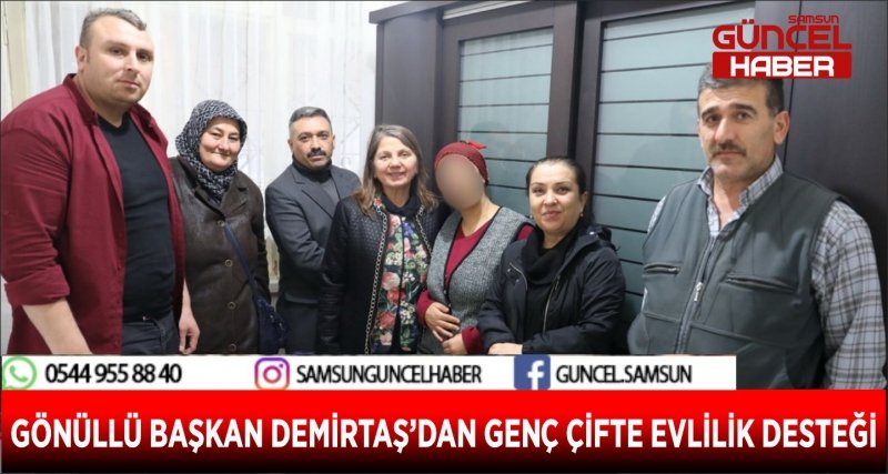 GÖNÜLLÜ BAŞKAN DEMİRTAŞ’DAN GENÇ ÇİFTE EVLİLİK DESTEĞİ