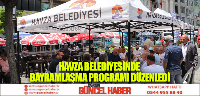 Havza Belediyesinde Bayramlaşma Programı Düzenledi