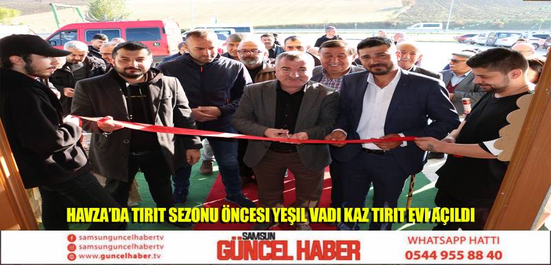 Havza ve bölgenin geleneksel yemeği tirit sezonu öncesi Yeşil Vadi Kaz Tirit Evi yeni yüzü ve yeni işletmecisi ile hizmete açıldı.