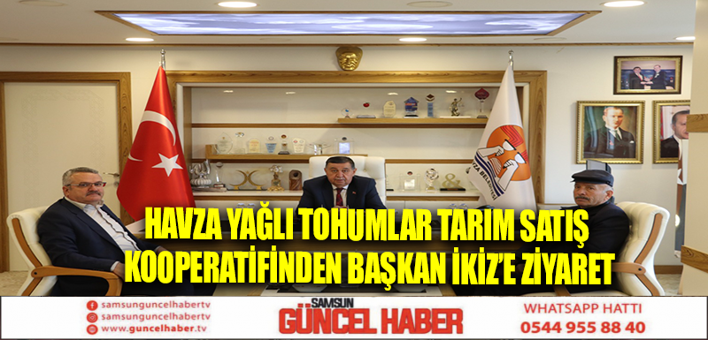 Havza Yağlı Tohumlar Tarım Satış Kooperatifinden Başkan İkiz’e ziyaret