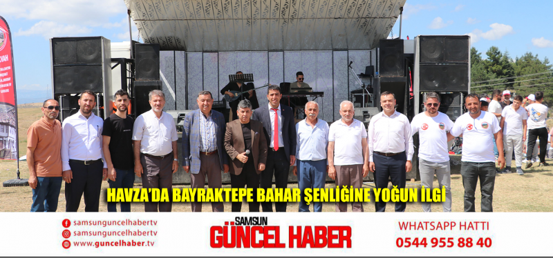 Havza’da Bayraktepe Bahar Şenliğine yoğun ilgi