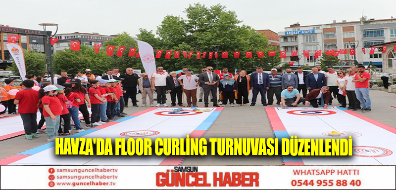 Havza'da Floor Curling Turnuvası düzenlendi