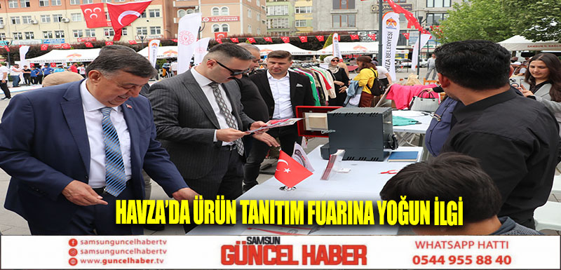 Havza’da ürün tanıtım fuarına yoğun ilgi