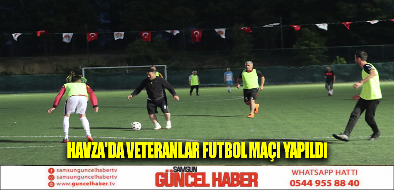 Havza'da veteranlar futbol maçı yapıldı