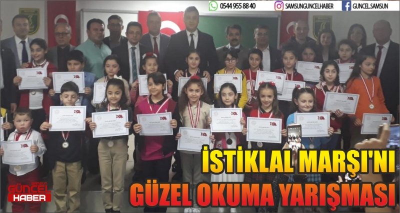 İSTİKLAL MARŞI'NI GÜZEL OKUMA YARIŞMASI