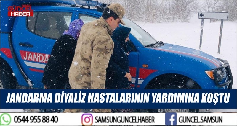 JANDARMA DİYALİZ HASTALARININ YARDIMINA KOŞTU