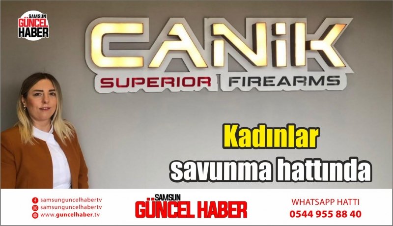 Kadınlar savunma hattında