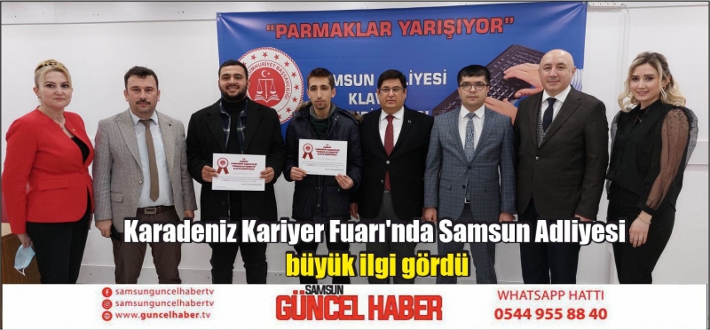 Karadeniz Kariyer Fuarı'nda Samsun Adliyesi büyük ilgi gördü