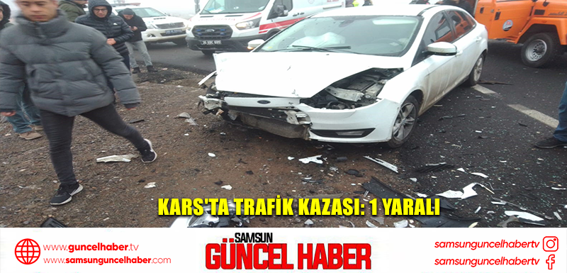  Kars'ta trafik kazası: 1 yaralı