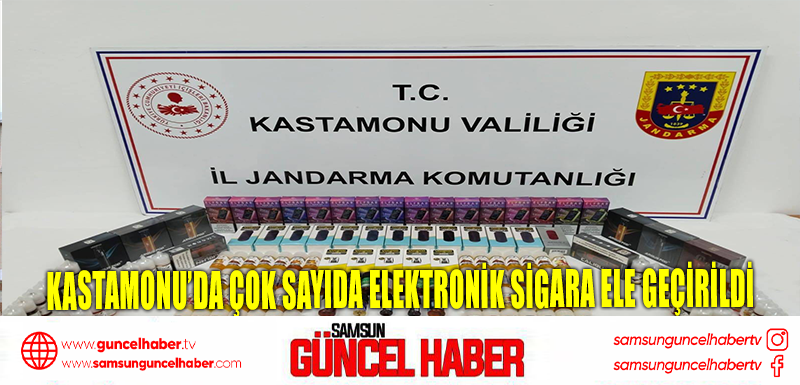 Kastamonu’da çok sayıda elektronik sigara ele geçirildi