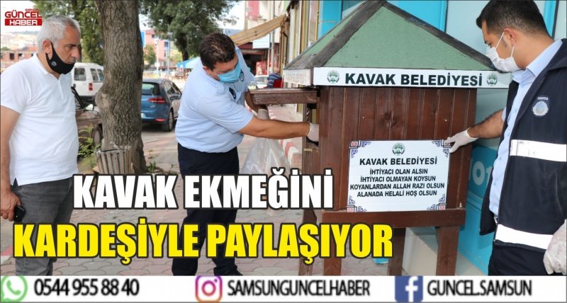 KAVAK EKMEĞİNİ KARDEŞİYLE PAYLAŞIYOR