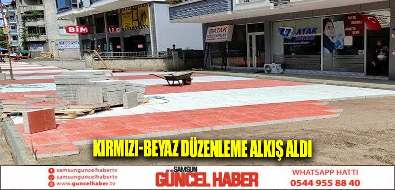 Kırmızı-beyaz düzenleme alkış aldı