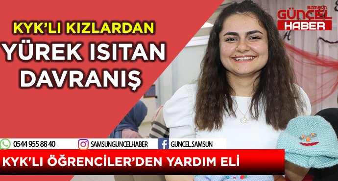 KYK'LI ÖĞRENCİLERDEN YARDIM ELİ