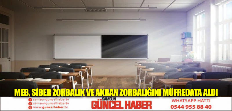 MEB, siber zorbalık ve akran zorbalığını müfredata aldı