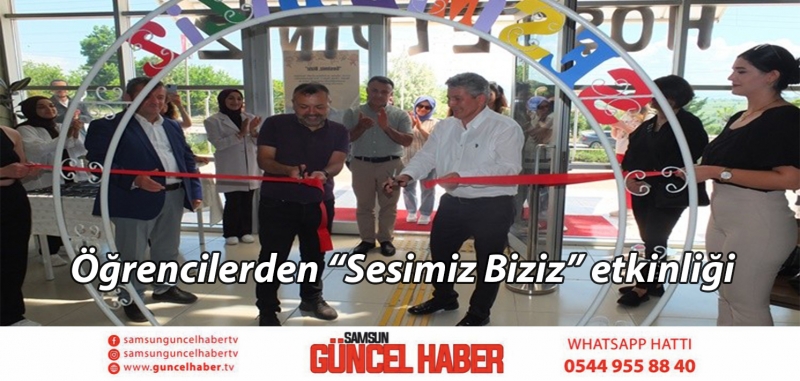 Öğrencilerden “Sesimiz Biziz” etkinliği