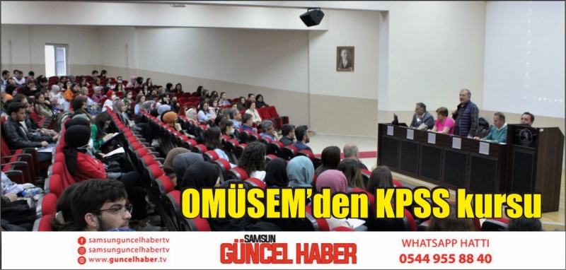  OMÜSEM’den KPSS kursu