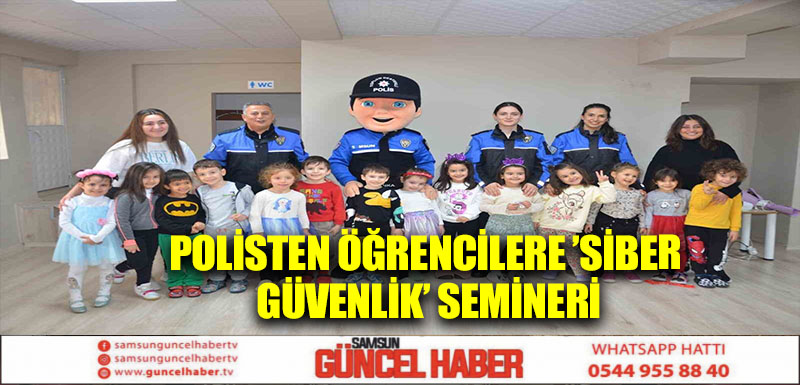 Polisten öğrencilere ’siber güvenlik’ semineri