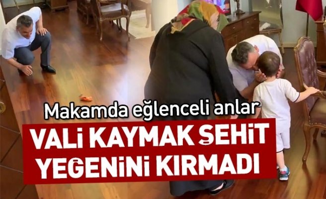 Samsun Valisi Kaymak şehit yeğenini kırmadı 