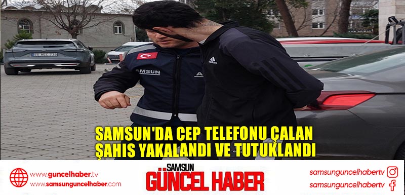 Samsun'da Cep Telefonu Çalan Şahıs Yakalandı ve Tutuklandı